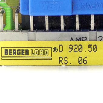 Power drive card for 3-phase stepping motors D920.50  