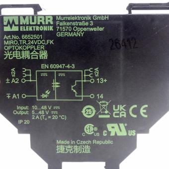 MIRO TR 24VDC FK Optokopplermodul  
