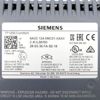 Touch Panel SIMATIC HMI TP1200 Comfort 