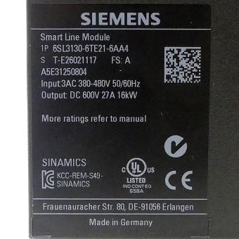 SINAMICS S120 Smart line module (F-State A)  Used