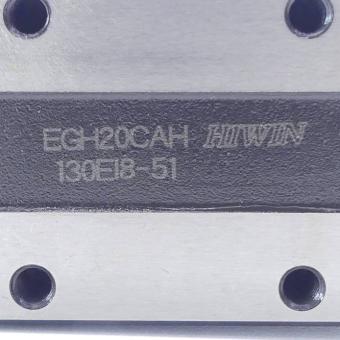 Linear guide rail with 2 guide carriages EGH20CAH 