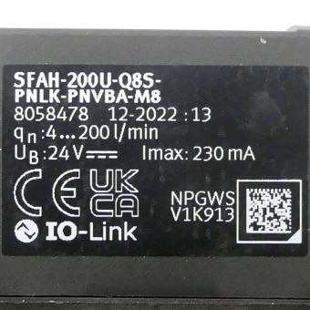 Durchflusssensor SFAH-200U-Q8S-PNLK-PNVBA-M8 