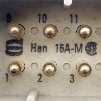 Stift-Kontakteinsatz Han 16A-M 