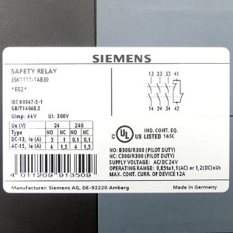 SIRIUS Sicherheitsschaltgerät 