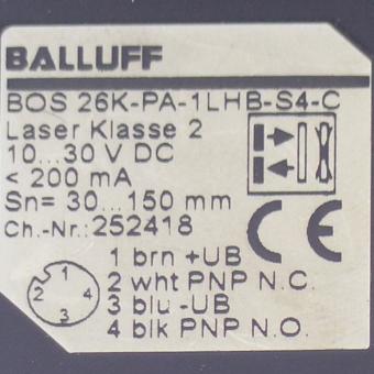 Lichttaster BOS 26K-PA-1LHB-S4-C 