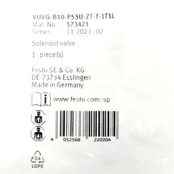 solenoid valve VUVG-B10-P53U-ZT-F-1T1L 