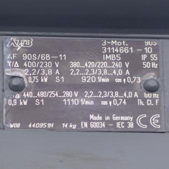 Drehstrommotor AF 90S/6B-11 