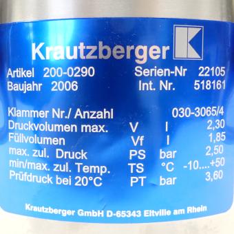 Materialdruckbehälter  Neu