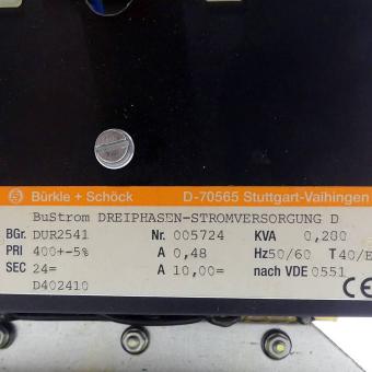 Safety transformer not short-circuit proof 
