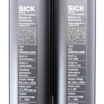 Sicherheits-Lichtvorhang C4C-EA09030A10000 + C4C-SA09030A10000 Neu
