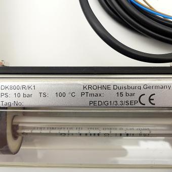 Durchflussmesser für Gase mit Glasmesskonus und integriertem Dosierventil 