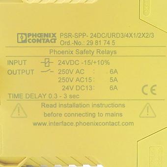 Sicherheitsrelais PSR-SPP-24DC/URD3/4X1 