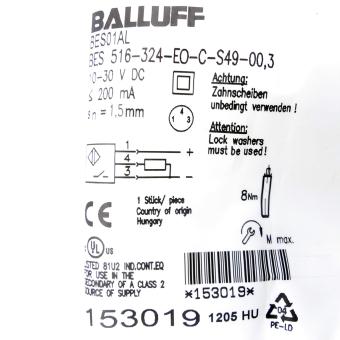 Induktiver Sensor BES01AL 