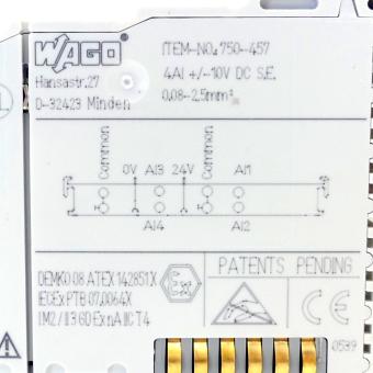 4-channel analog input  