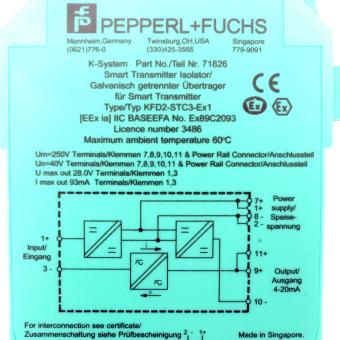 Smart transmitter isolator KFD2-STC3-EX1 Used