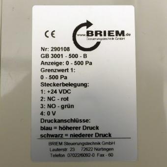 Differenzdruckmessgerät GB 3001 