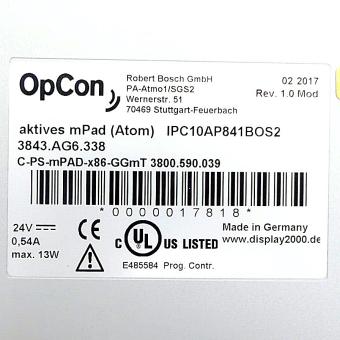 Aktives mPAD (Atom) IPC10AP841BOS2 