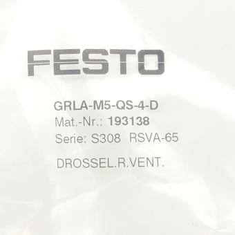 Throttle check valve GRLA-M5-QS-4-D 