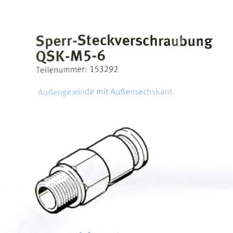 Locking push-in fitting QSK-M5-6 