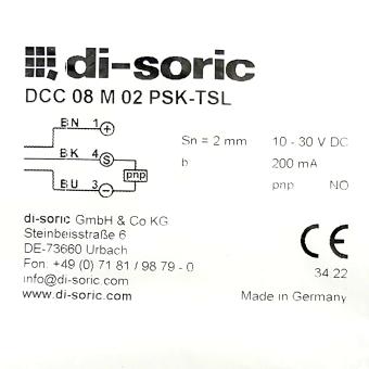 Inductive Proximity Switch DCC 08 M 02 PSK-TSL 