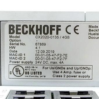 Basic CPU module CX2020  