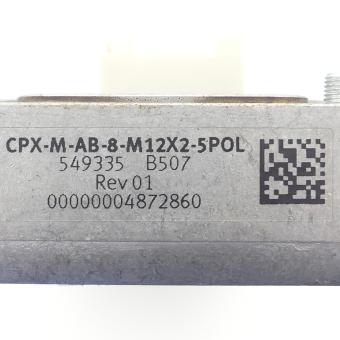 Manifold block CPX-M-AB-8-M12X2-5POL 