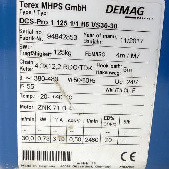 Kettenzug 125 kg  Gebraucht