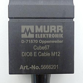 Expansion module Cube 67 DIO8 E Cable M12 