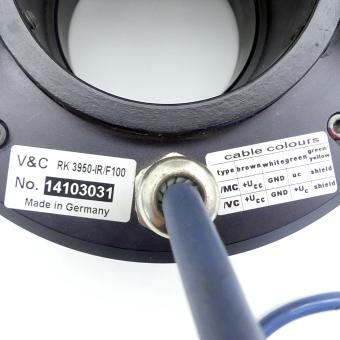 Ringbeleuchtung mit Halterung für die Kamera CCD XC-ES50 RK 3950-IR/F100 