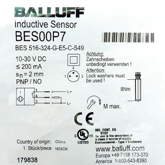 Induktiver Näherungsschalter BES00P7 