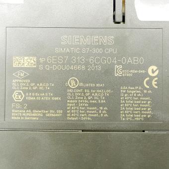 SIMATIC S7-300, CPU 313C-2 DP Kompakt-CPU mit MPI, 