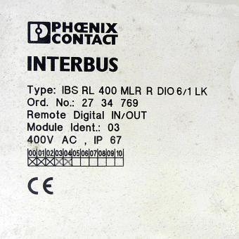 Motor Starter IBS RL 400 MLR R DIO6/1 LK 