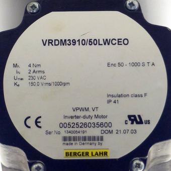 Inverter-duty Motor VRDM3910/50LWCEO 