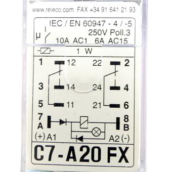 3 Stück Miniaturleistungsrelais C7-A20FX 