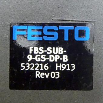 Plug connector FBS-SUB-9-GS-DP-B 