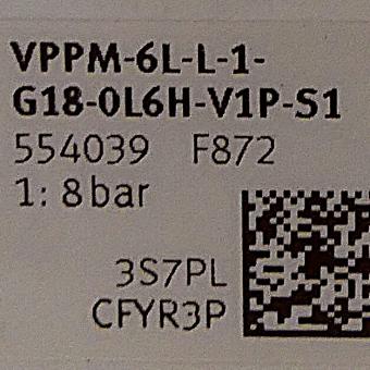Proportional-Druckregler VPPM-6L-1-G18-0L6H-V1P-S1 