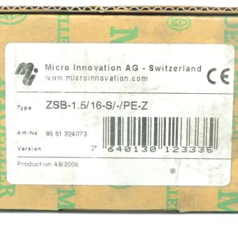 Base terminal block ZSB-1.5/16-S/-/PE-Z 