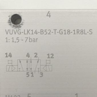 Magnetic valve VUVG-LK14-B52-T-G18-1R8L-S 