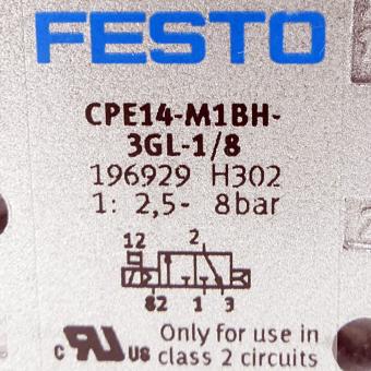 Pilot-operated solenoid valve 3/2 