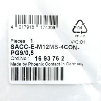 3 Stück Sensorkabel SACC-E-M12MS-4CON-PG9/0,5 