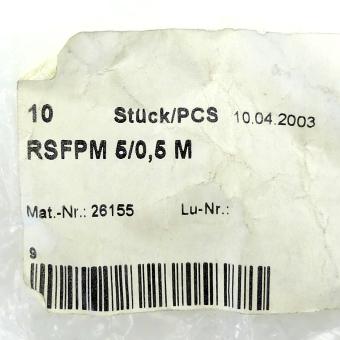 10 x Sensorkabel RSFPM 5/0,5 M 