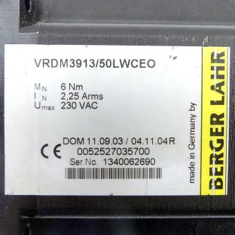 3-phase step motor with encoder VRDM3913/50LWCEO 