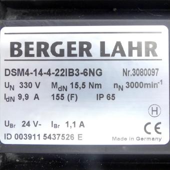 AC-Servo motor mit holding brake DSM4-14-4-22IB3-6NG-330V-NTC 