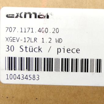 Gerade Einschraubverschraubung XGEV-12LR 1.2 WD 