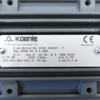 Drehstrommotor KTEN 80 G 4 KKR 