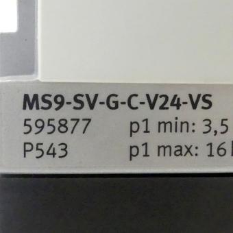 Druckaufbau- und Entlüftungsventil MS9-SV-G-C-V24-VS 