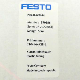 Kunststoffschlauch  PUN-H-14X2-BL 50m 