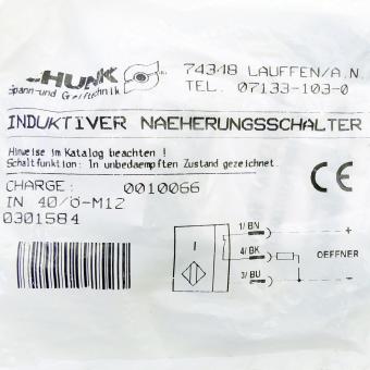 Induktiver Näherungssensor IN/Ö-M12 