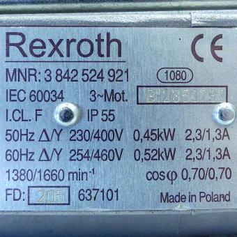 three-phase motor with cable 3 842 524 921 