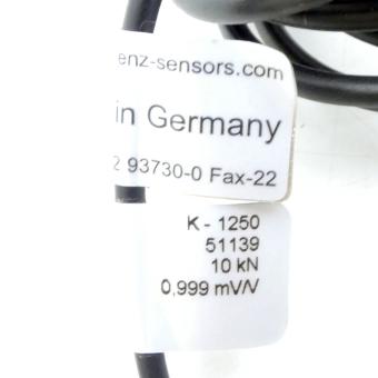 Compressive force sensor K-1250 10kN 